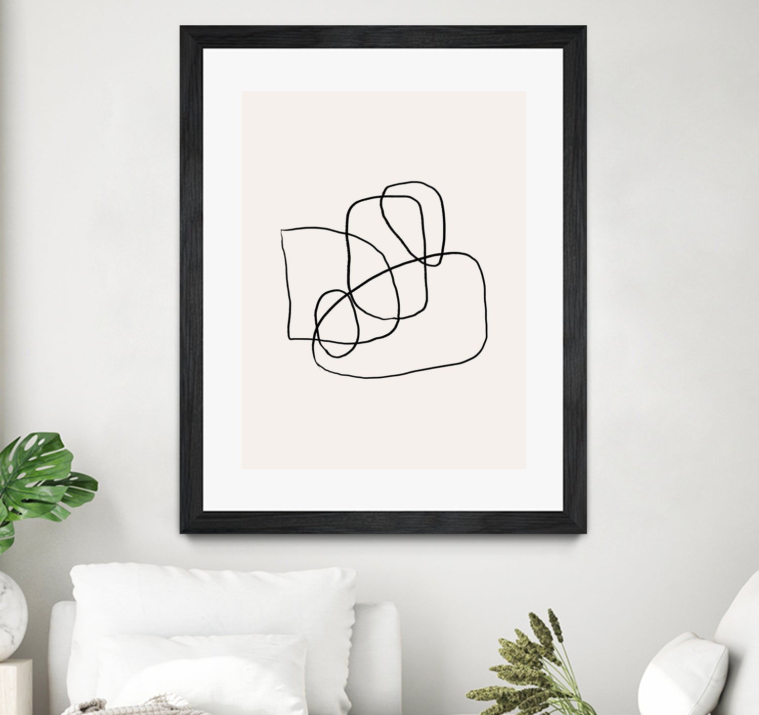 Simple lines by M Studio on GIANT ART - black linear