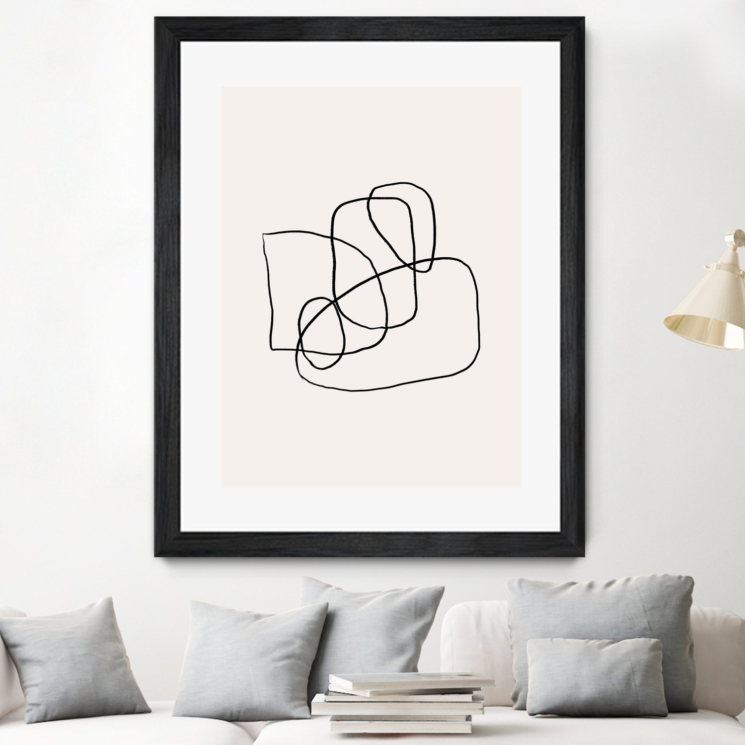 Simple lines by M Studio on GIANT ART - black linear