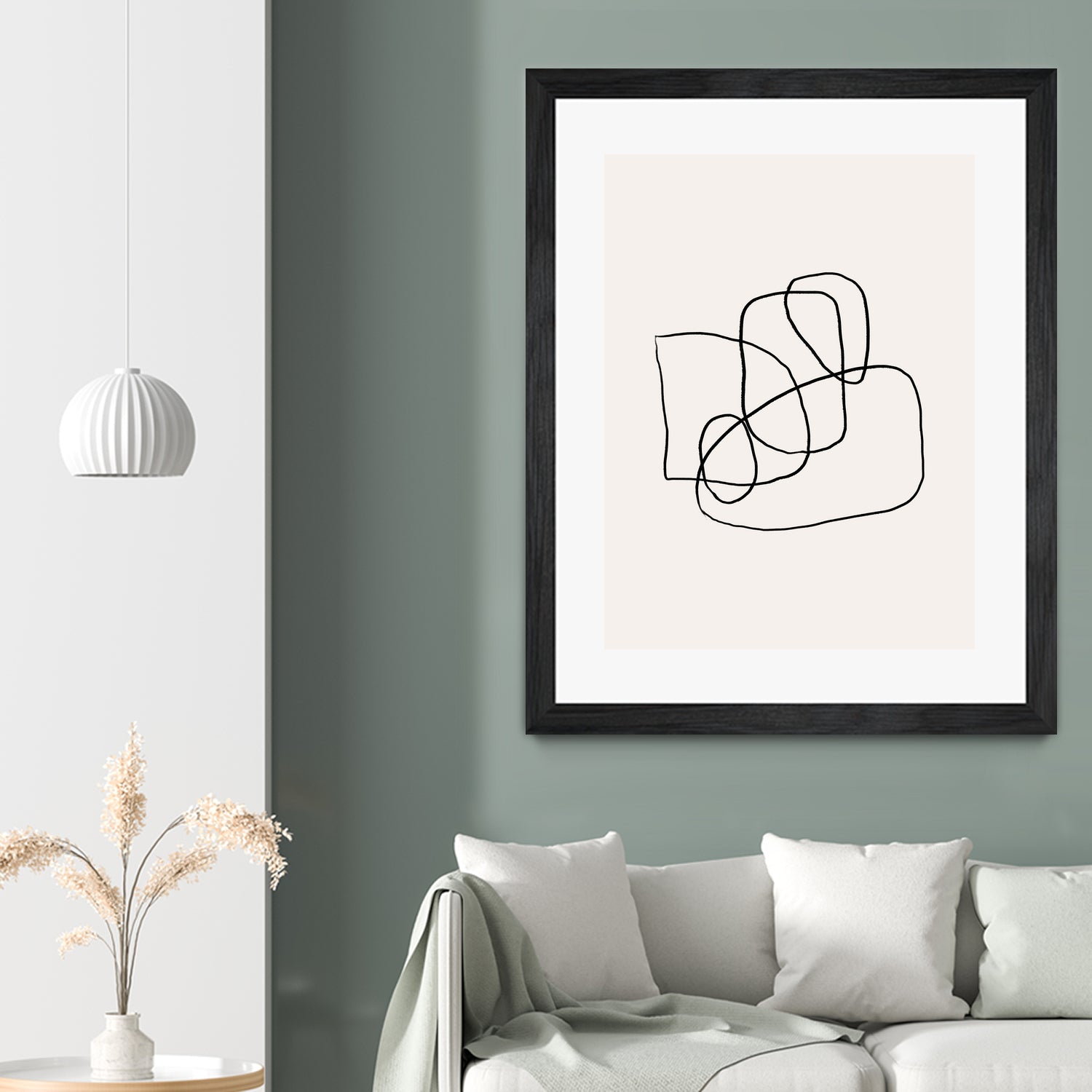 Simple lines by M Studio on GIANT ART - black linear