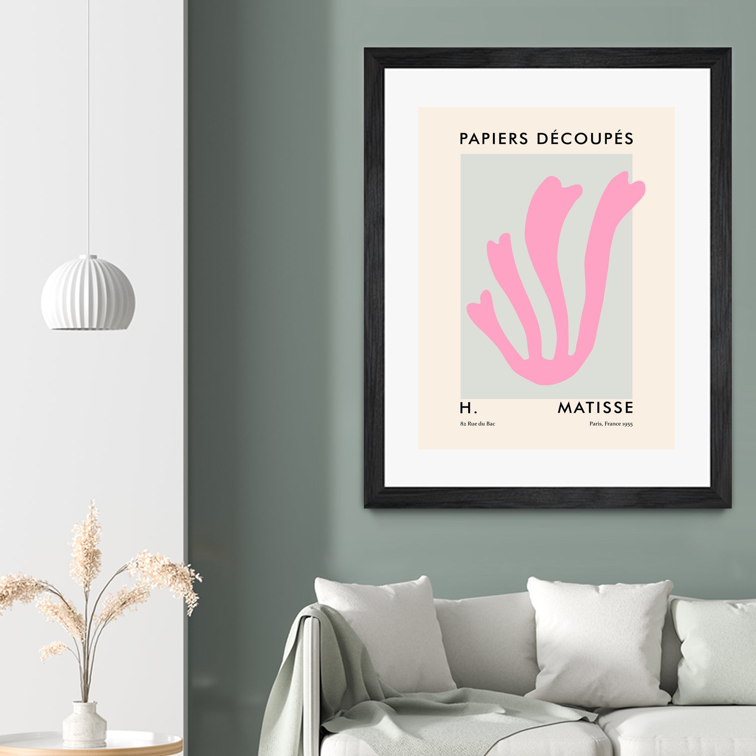 Papiers Découpés V by M Studio on GIANT ART - pink scandinavian