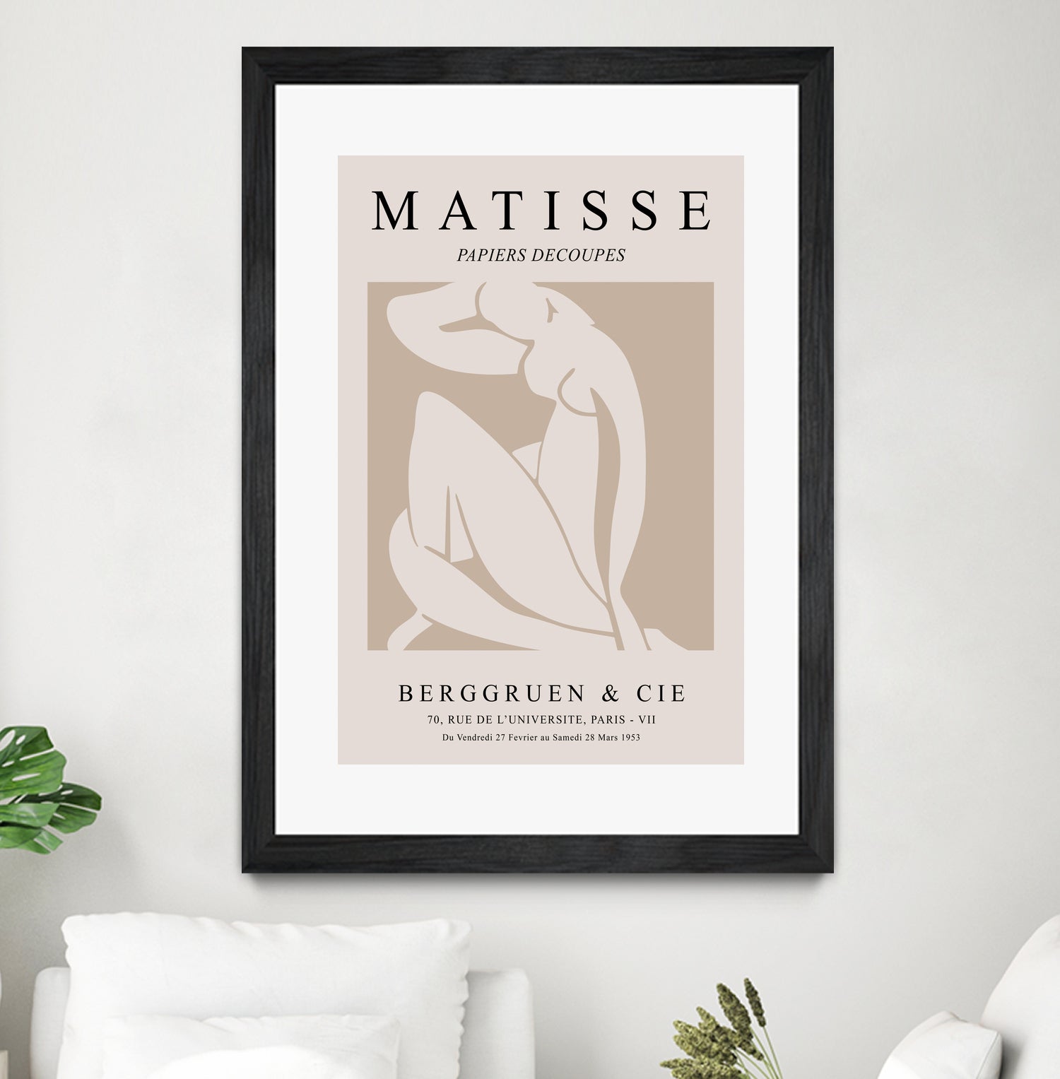Nude Figure, Beige by M Studio on GIANT ART - beige
