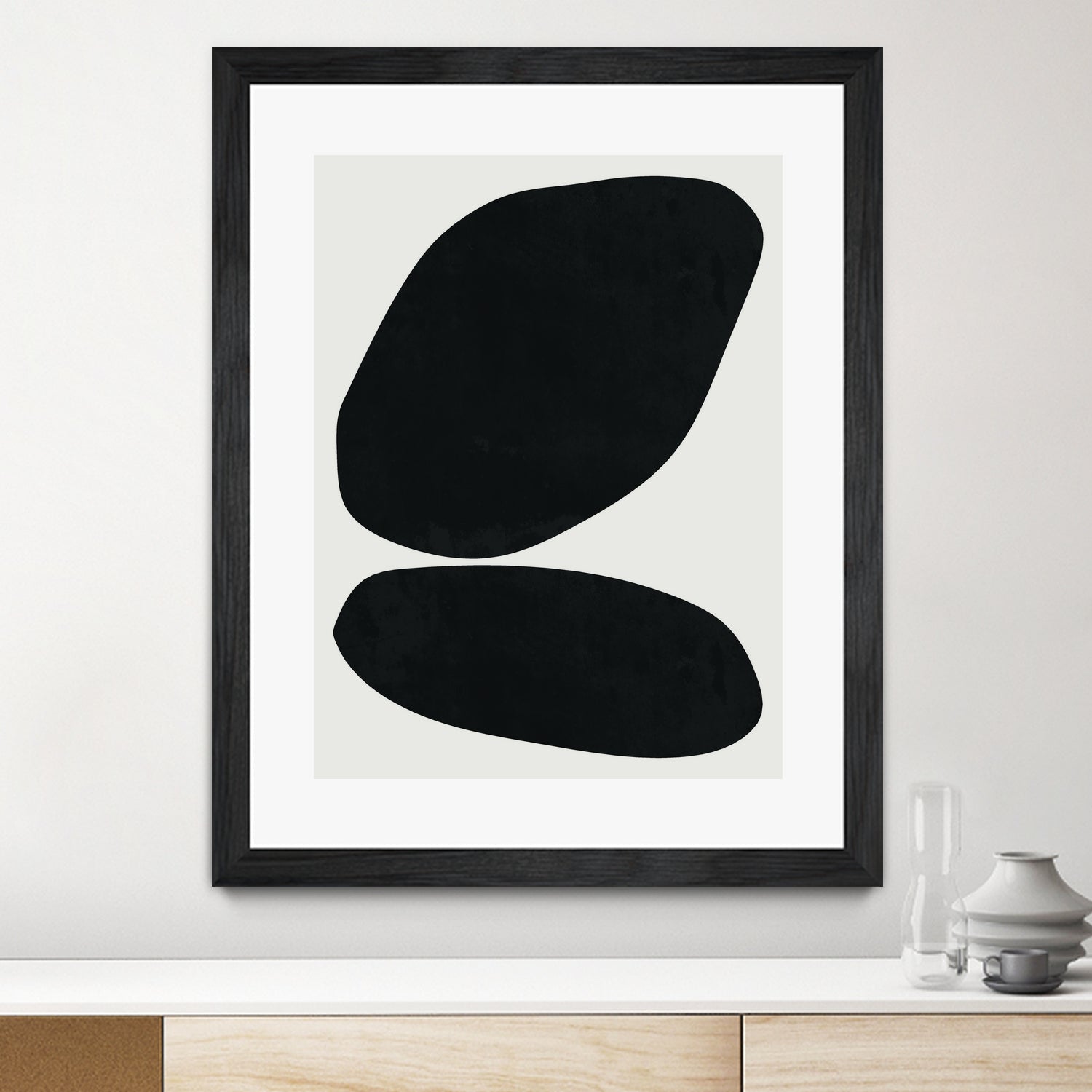 Black Abstract II by M Studio on GIANT ART - black scandinavian