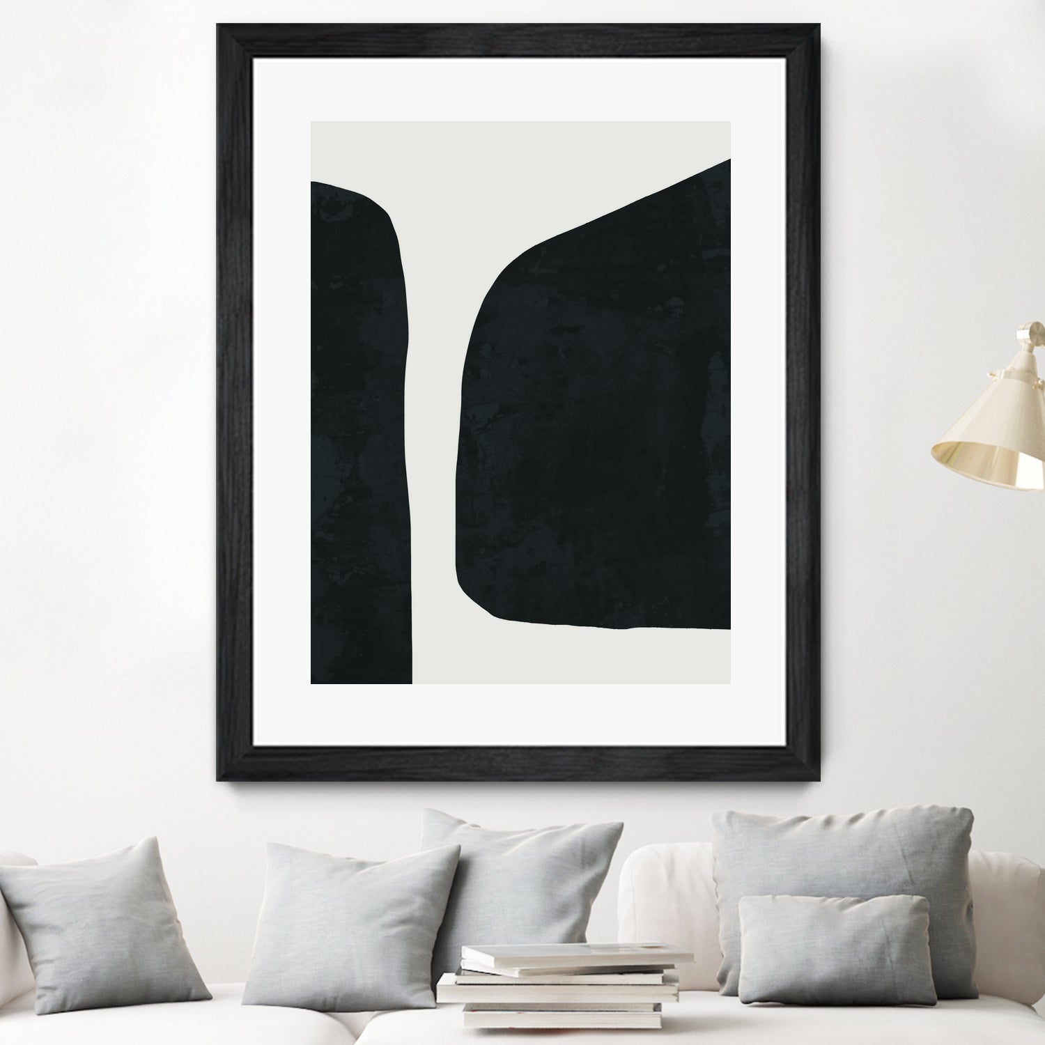 Black Abstract  by M Studio on GIANT ART - black scandinavian