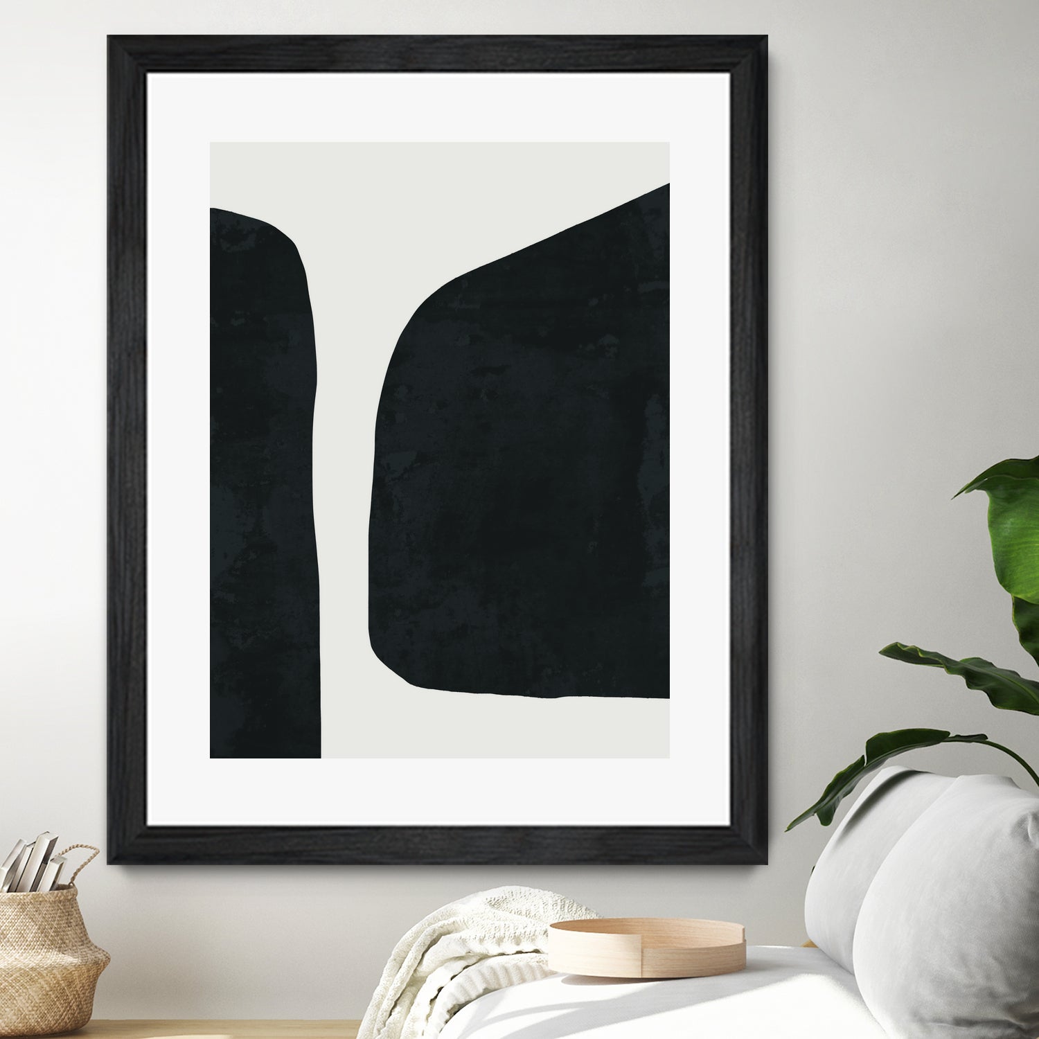 Black Abstract  by M Studio on GIANT ART - black scandinavian