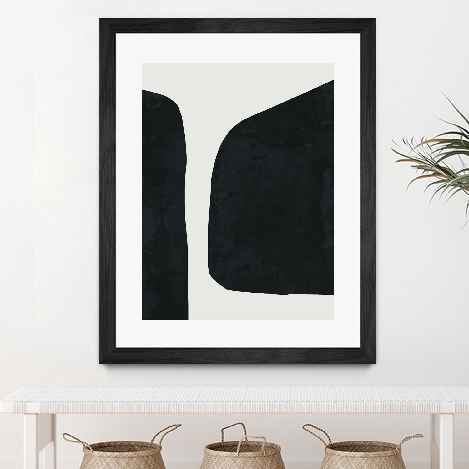 Black Abstract  by M Studio on GIANT ART - black scandinavian