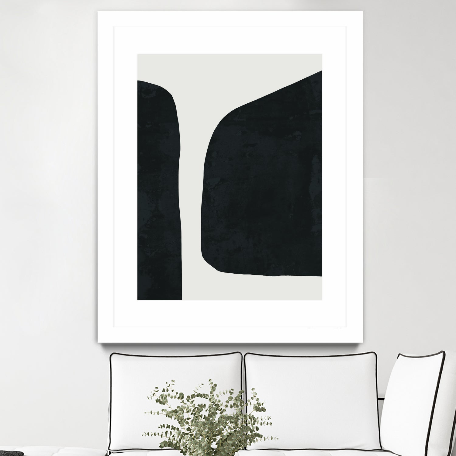 Black Abstract  by M Studio on GIANT ART - black scandinavian