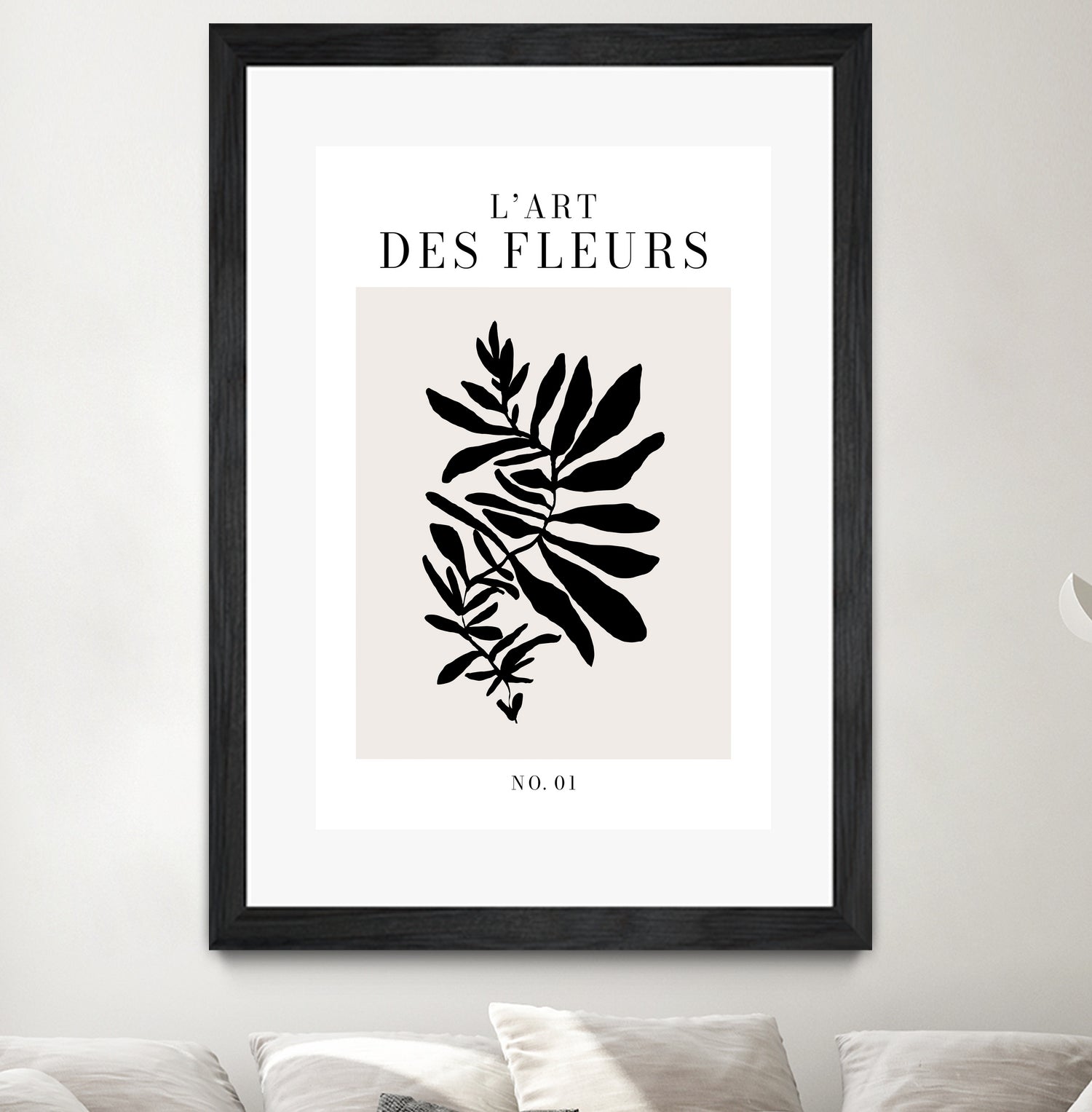 L'art des fleurs by M Studio on GIANT ART - beige flowers