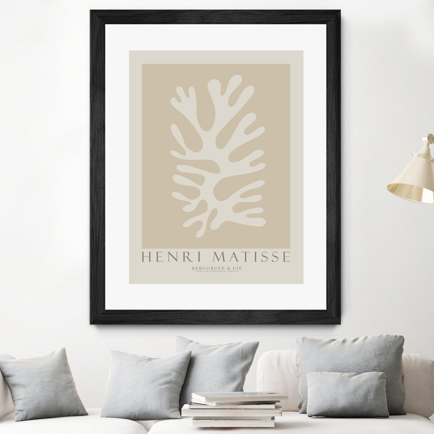 Cut Outs II by M Studio on GIANT ART - beige mid century