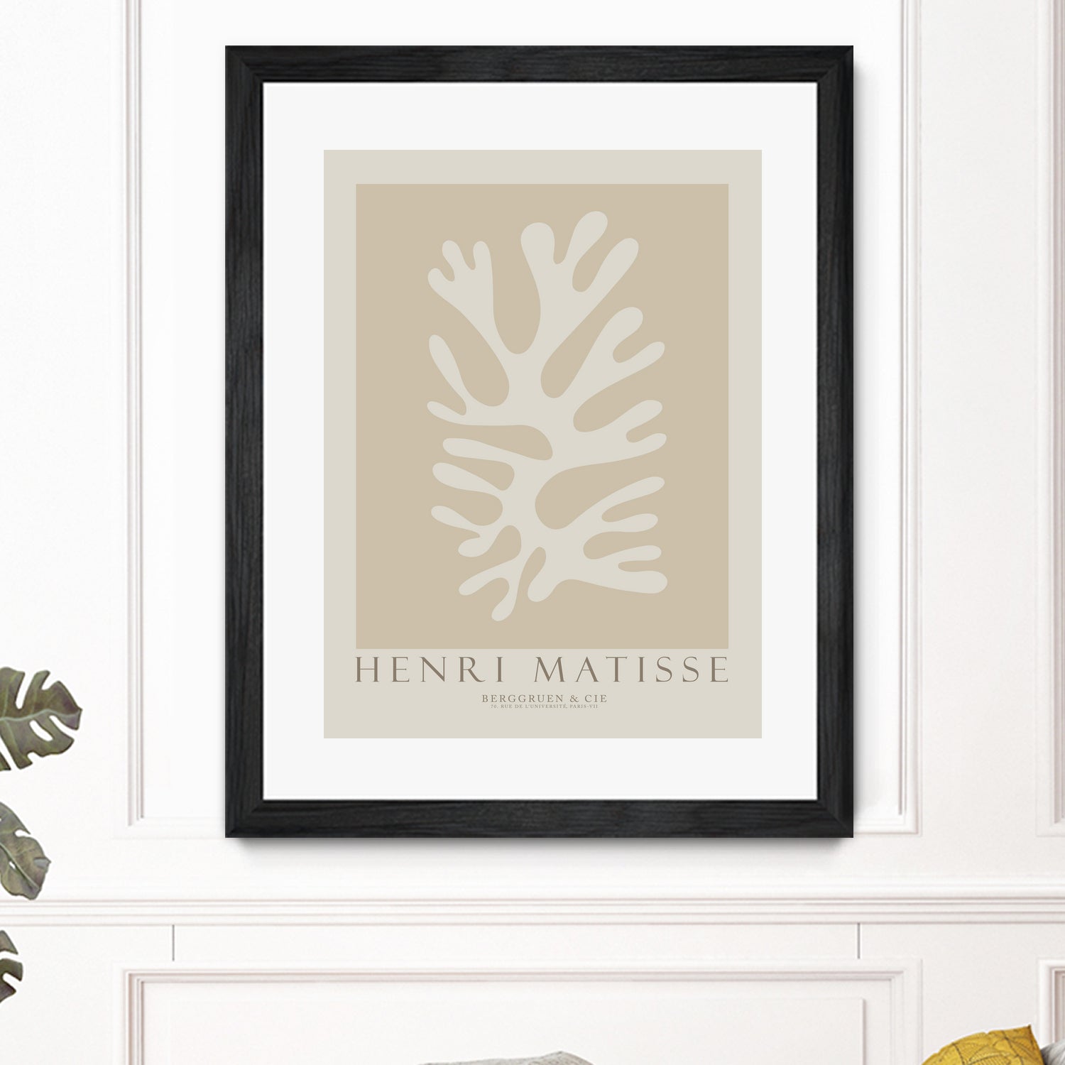 Cut Outs II by M Studio on GIANT ART - beige mid century