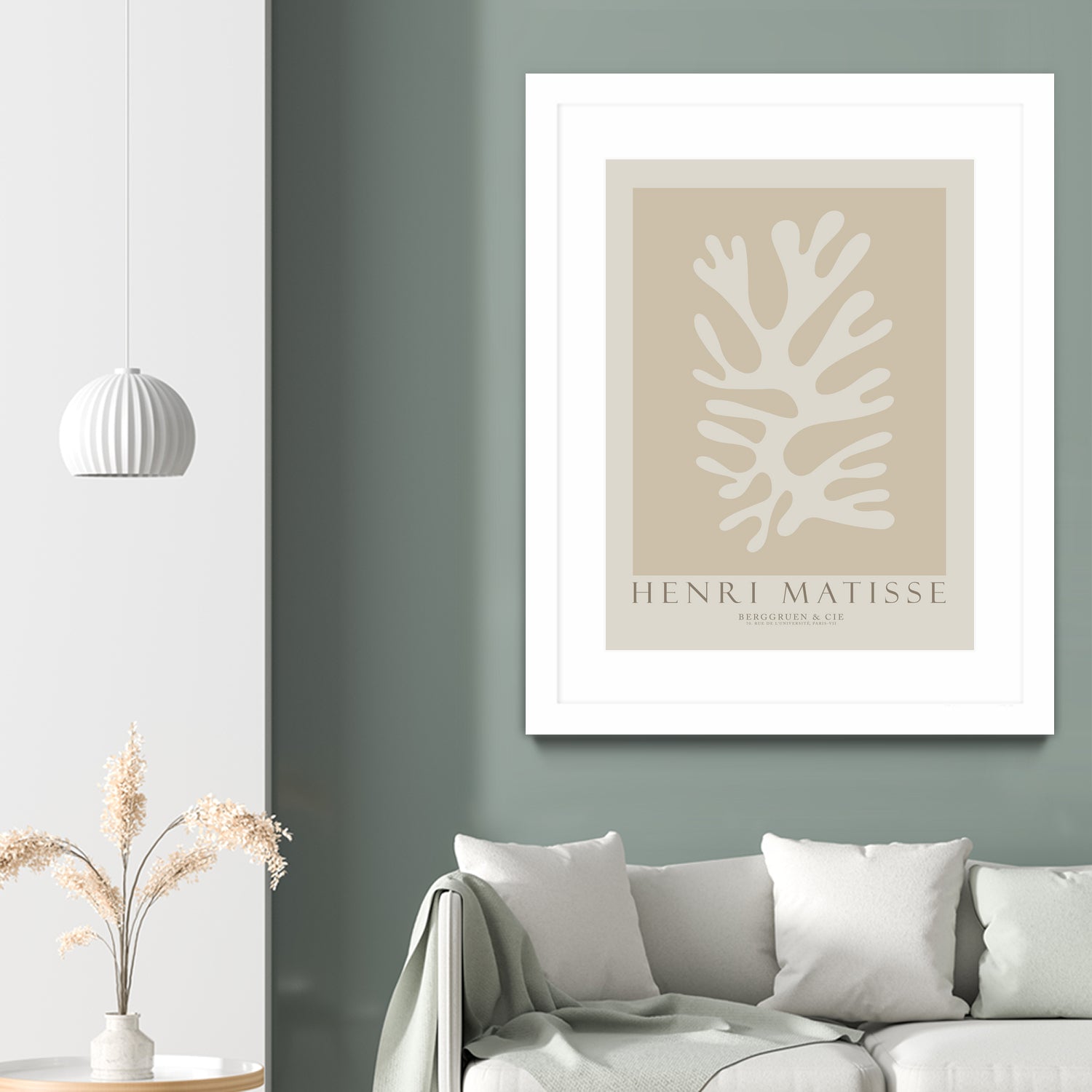 Cut Outs II by M Studio on GIANT ART - beige mid century