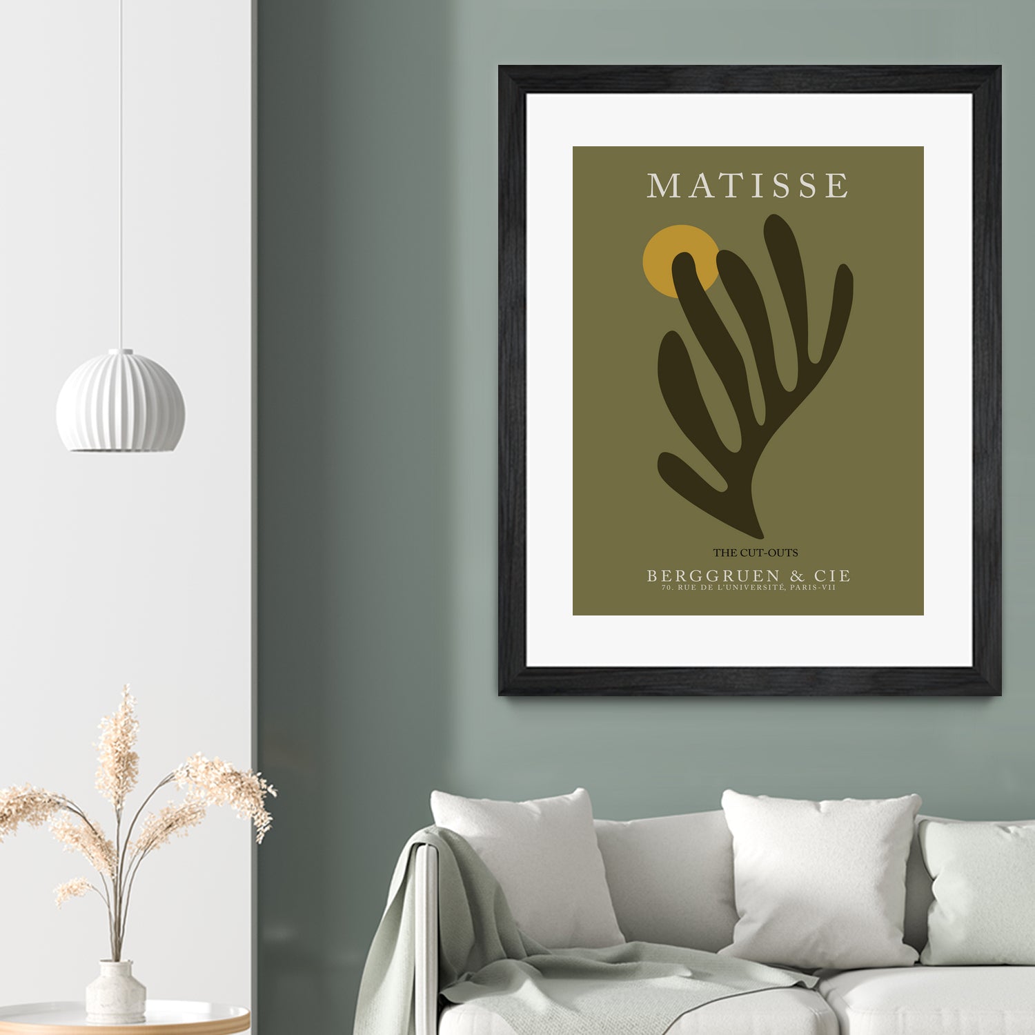 Cut Outs I by M Studio on GIANT ART - green mid century