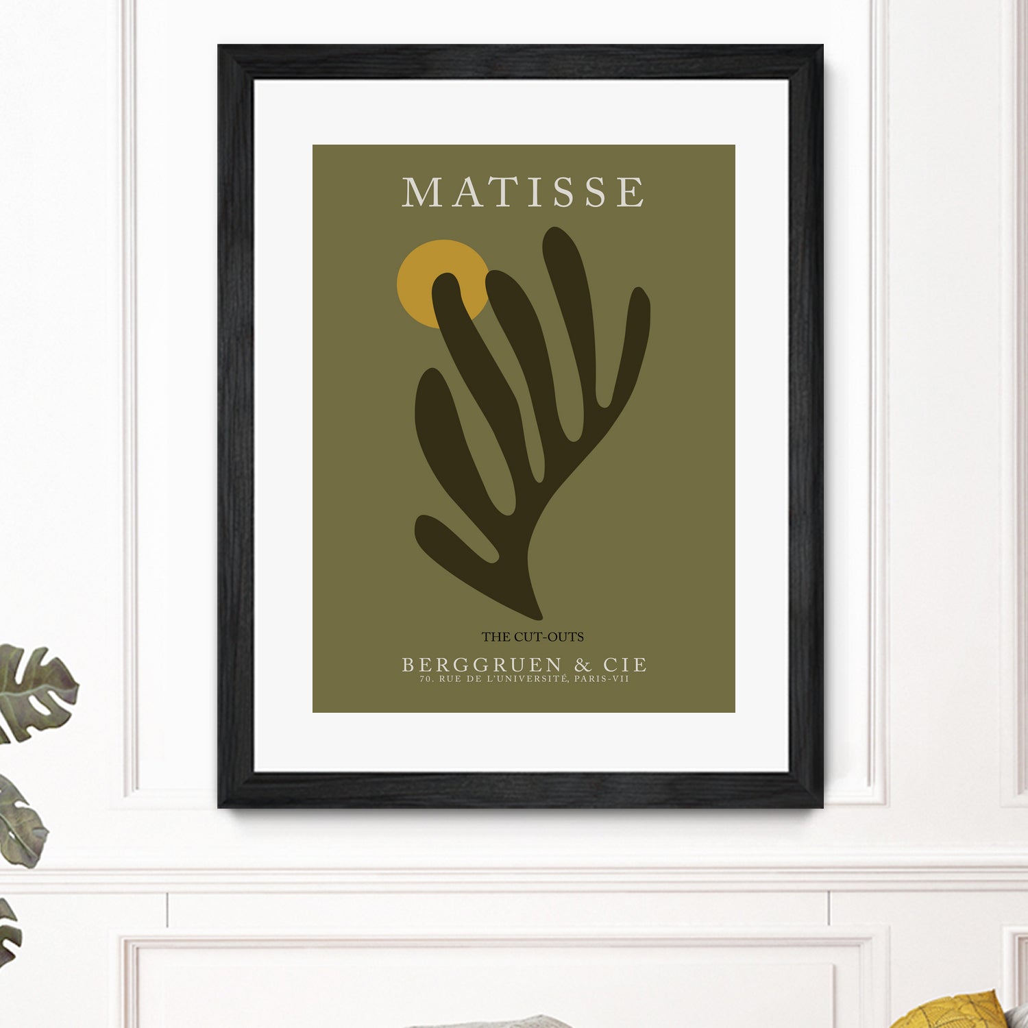 Cut Outs I by M Studio on GIANT ART - green mid century