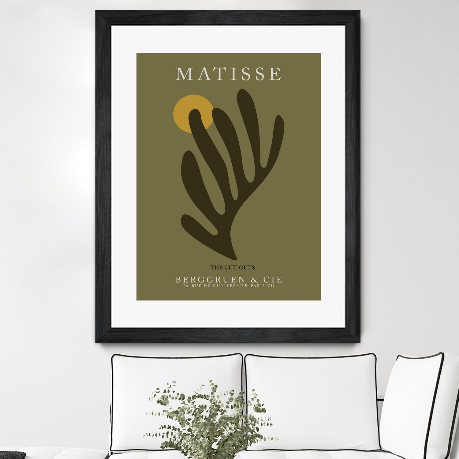Cut Outs I by M Studio on GIANT ART - green mid century
