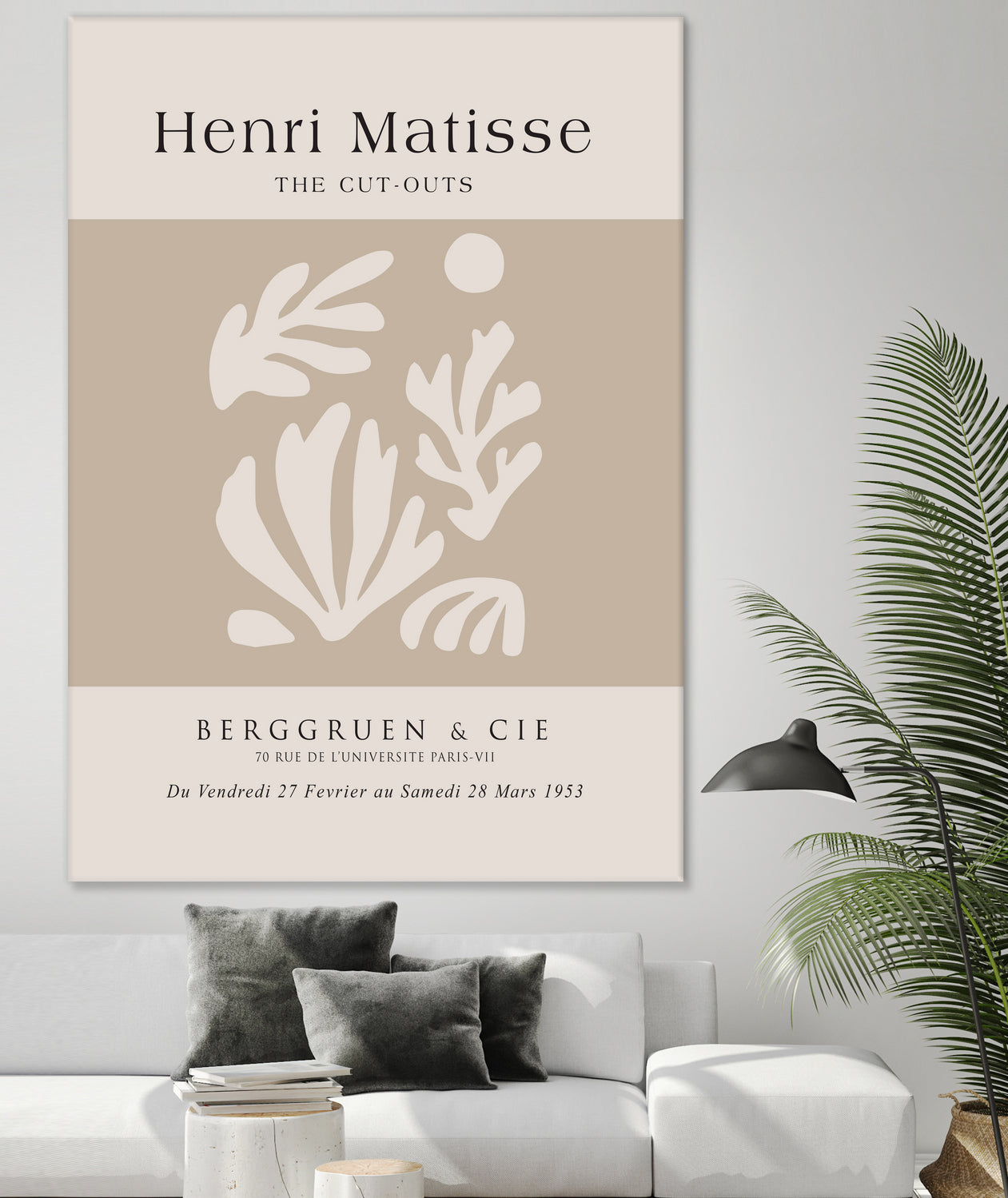 Papiers Découpés V by Clicart Studio on GIANT ART - beige mid century