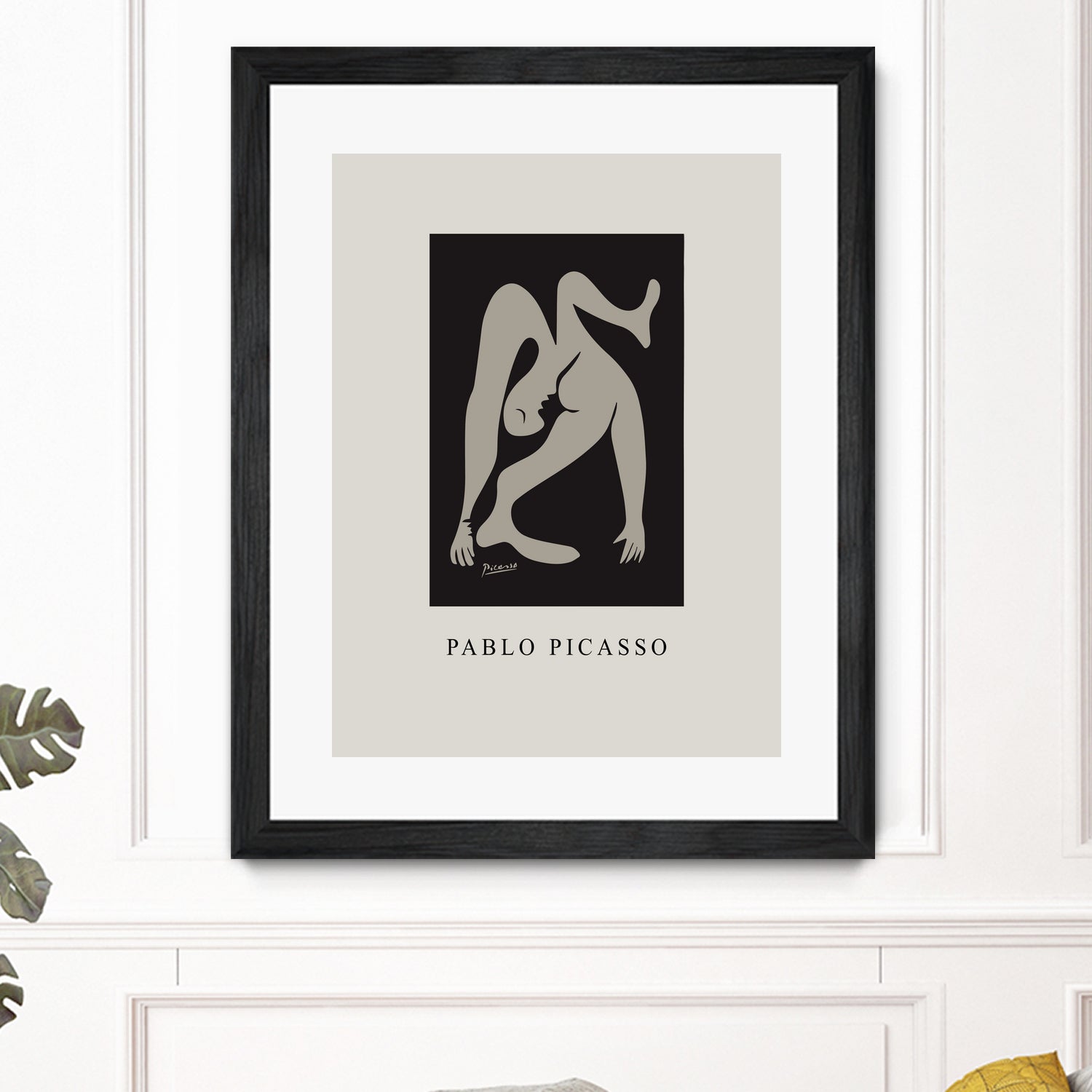 Pablo's Inspiration by M  Studio on GIANT ART - beige mid century