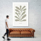 Floraison by M Studio on GIANT ART - beige scandinavian flowers