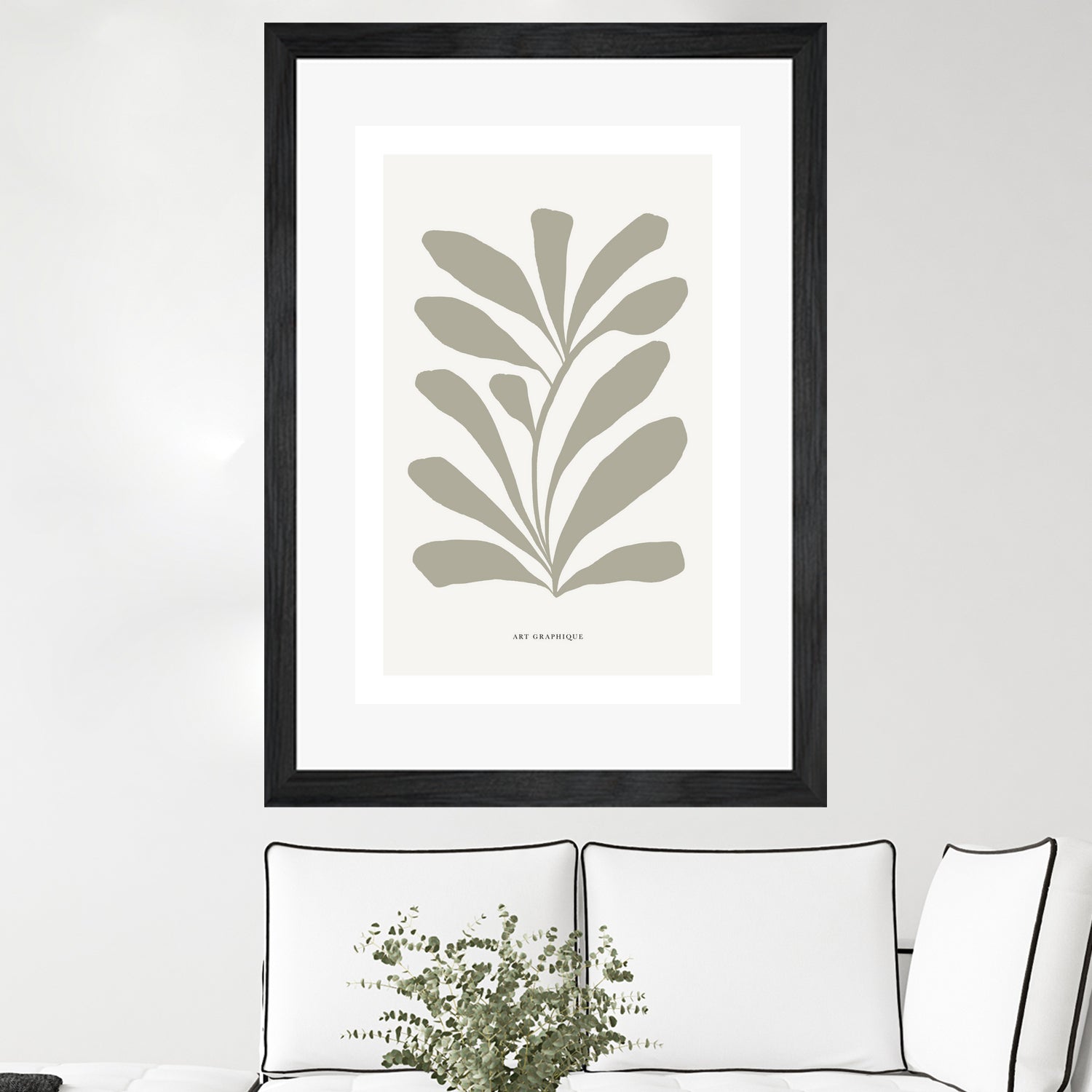 Floraison by M Studio on GIANT ART - beige scandinavian flowers