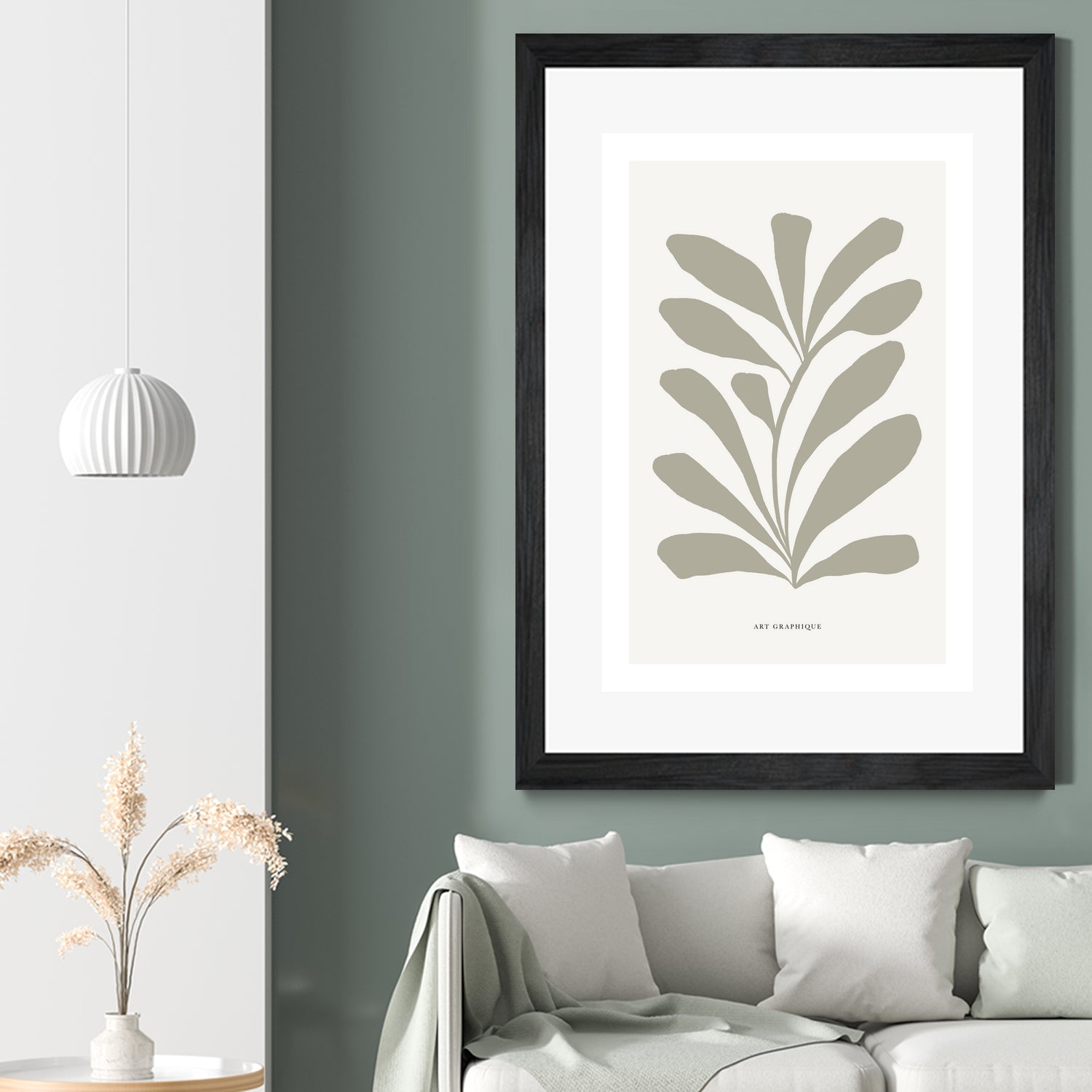 Floraison by M Studio on GIANT ART - beige scandinavian flowers