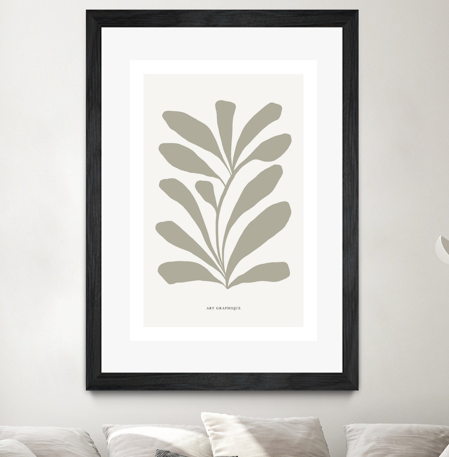 Floraison by M Studio on GIANT ART - beige scandinavian flowers