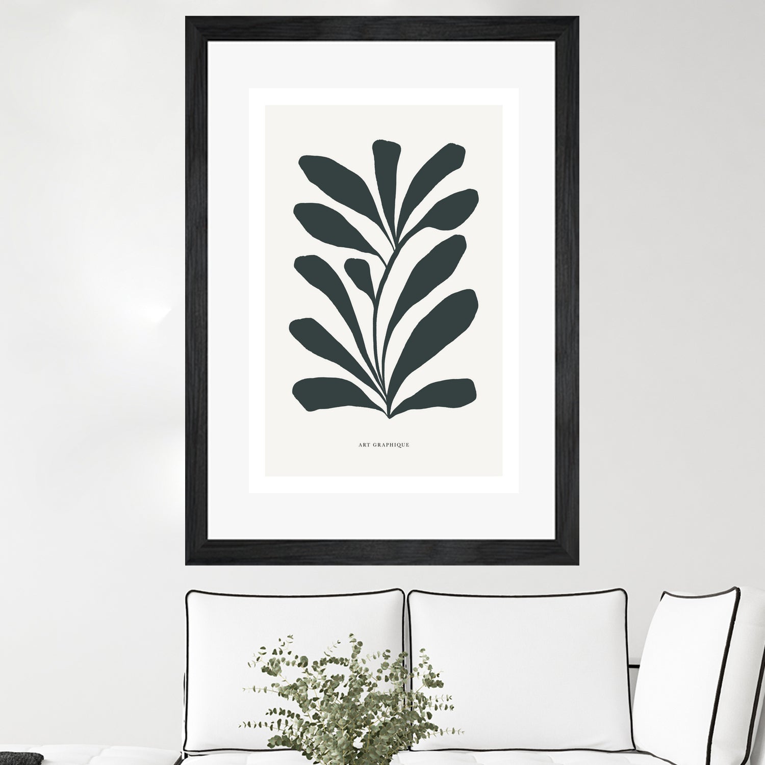 Flowers II by M Studio on GIANT ART - beige scandinavian