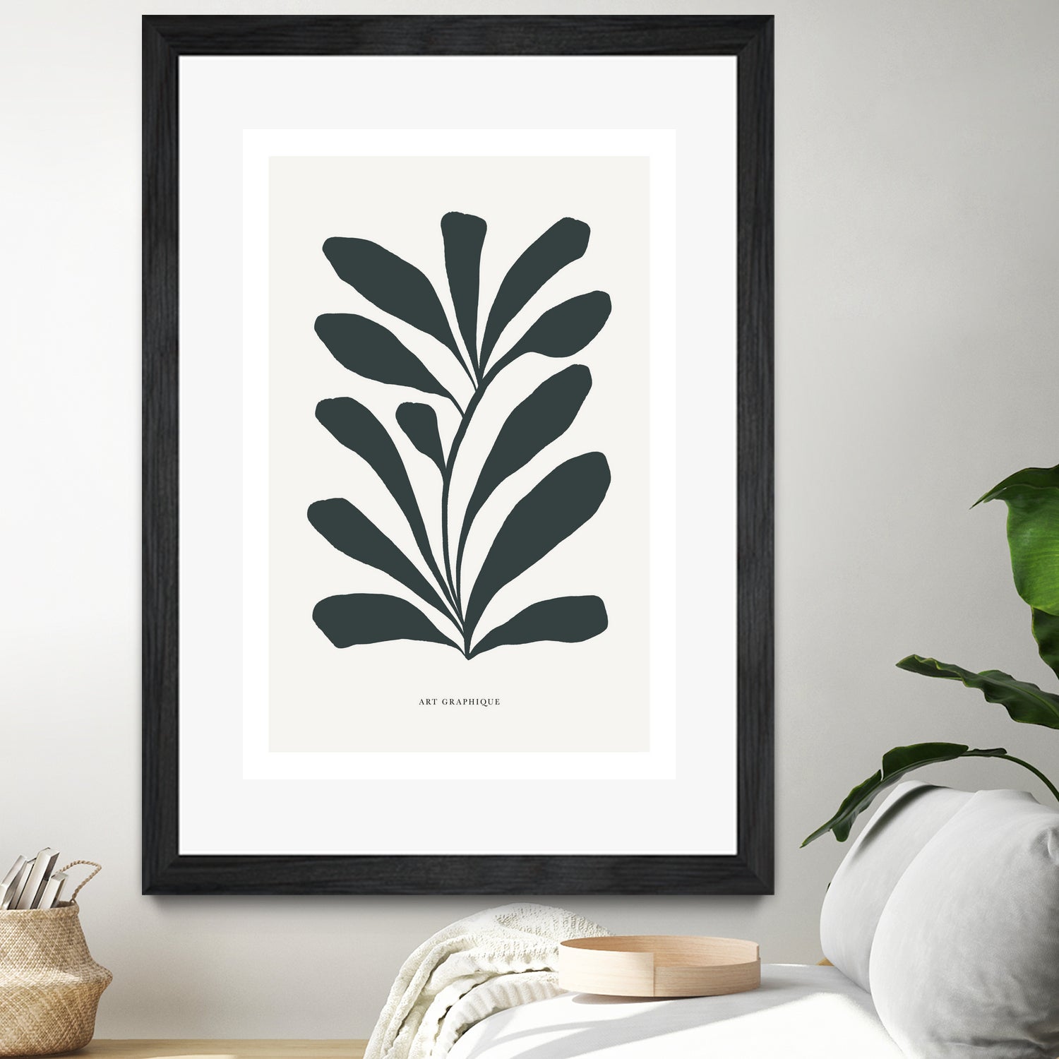 Flowers II by M Studio on GIANT ART - beige scandinavian