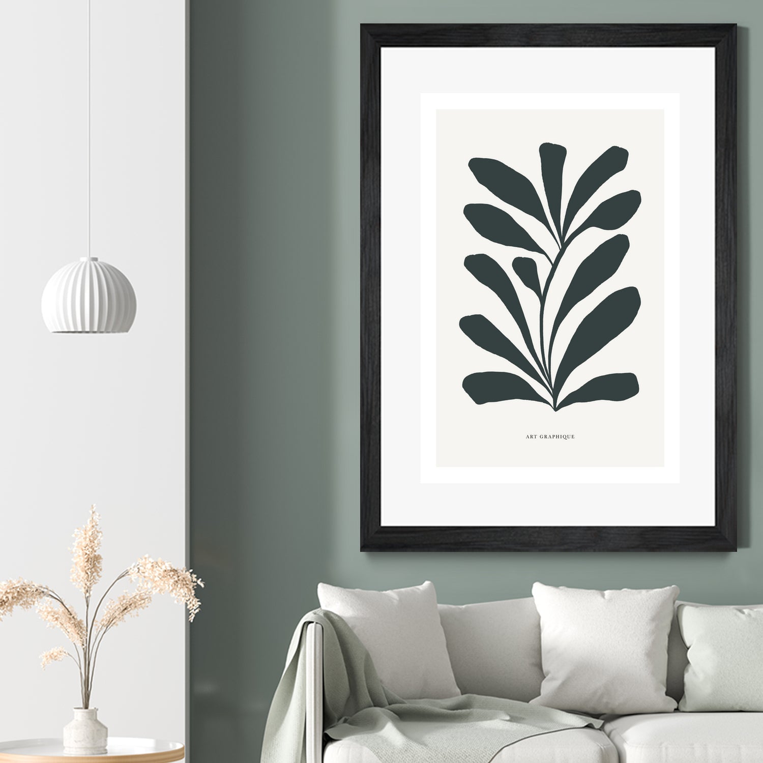 Flowers II by M Studio on GIANT ART - beige scandinavian