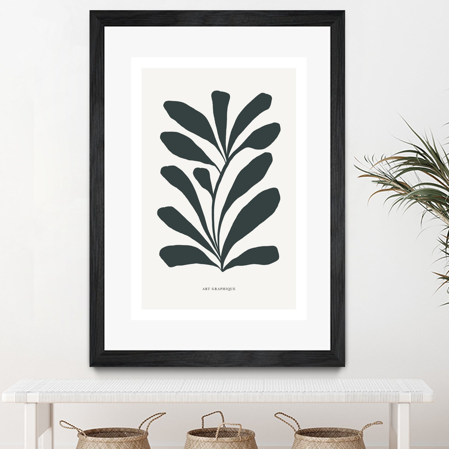 Flowers II by M Studio on GIANT ART - beige scandinavian