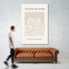 Le pouvoir des fleurs IV by M Studio on GIANT ART - beige
