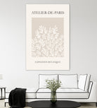 Le pouvoir des fleurs IV by M Studio on GIANT ART - beige