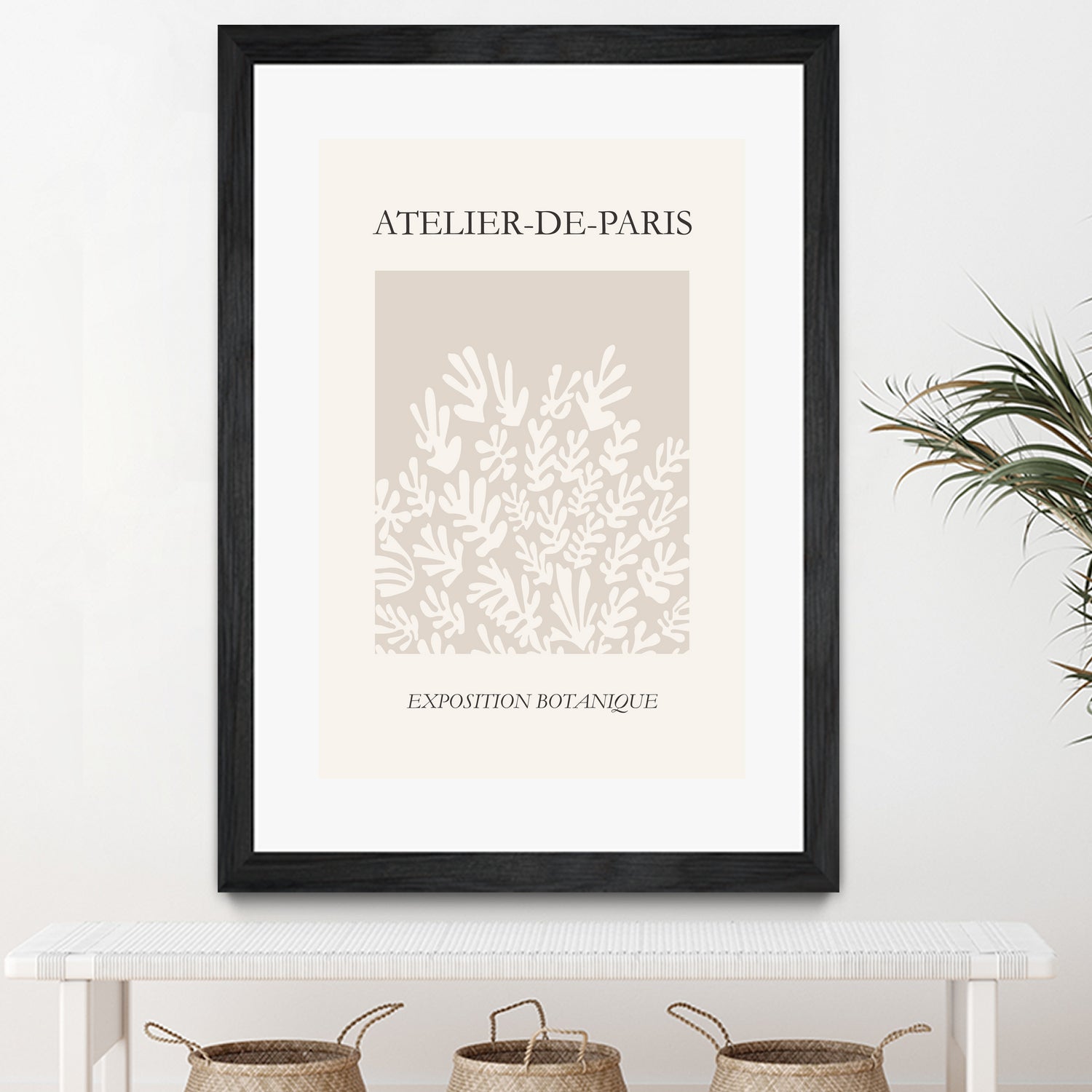 Le pouvoir des fleurs IV by M Studio on GIANT ART - beige