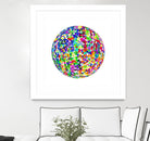 ROND - original by Celine Cimon on GIANT ART - blue abstract canadian