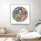 ROND - original by Celine Cimon on GIANT ART - blue abstract canadian