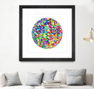 ROND - original by Celine Cimon on GIANT ART - blue abstract canadian