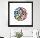 ROND - original by Celine Cimon on GIANT ART - blue abstract canadian