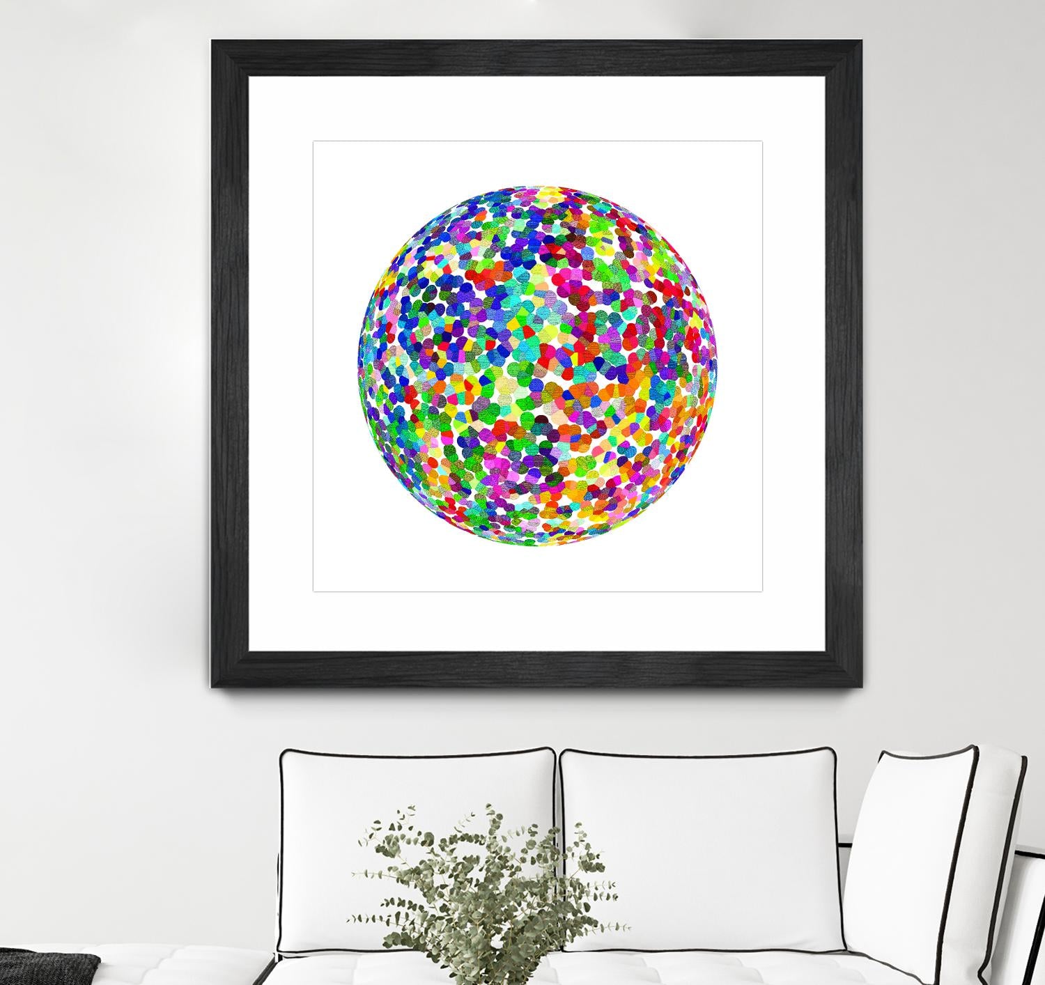 ROND - original by Celine Cimon on GIANT ART - blue abstract canadian