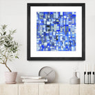 IN STAGE - chrome bleu by Celine Cimon on GIANT ART - blue abstract canadian artist