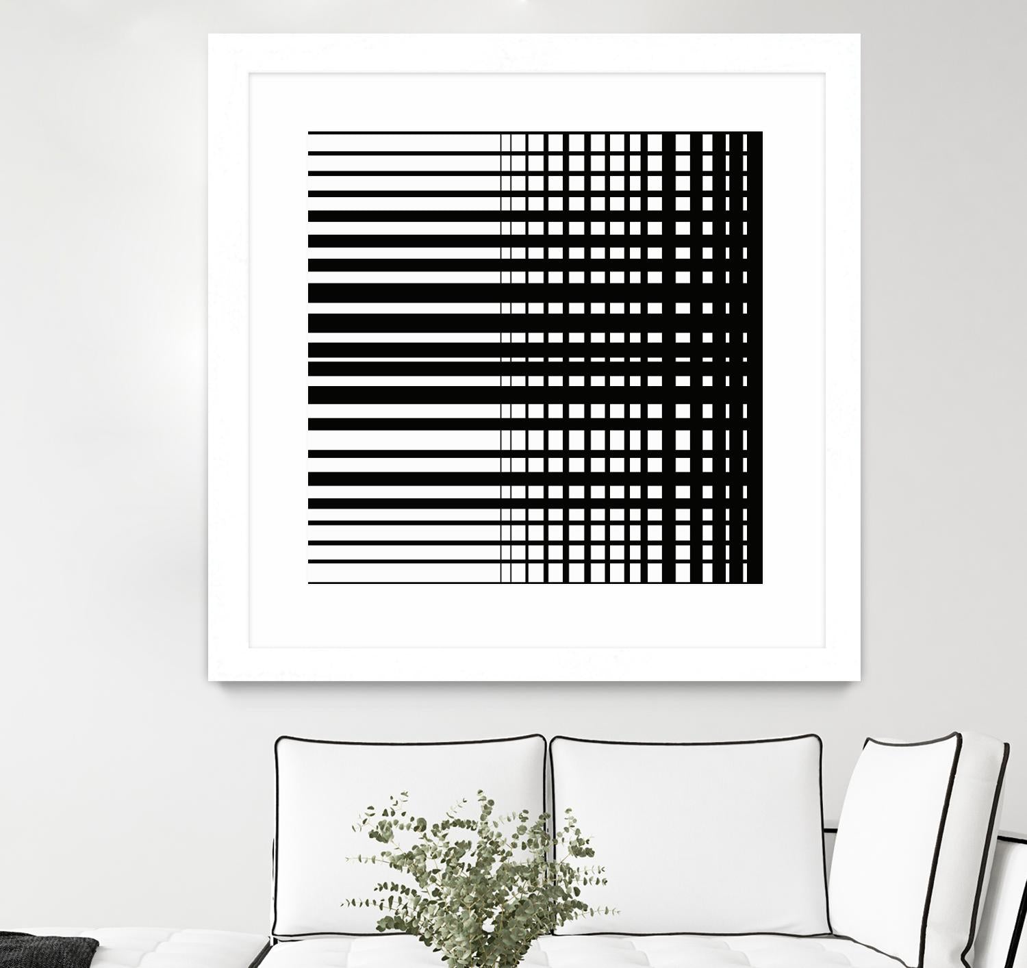 Vibing I by Daleno Art on GIANT ART - white patterns abstrait 