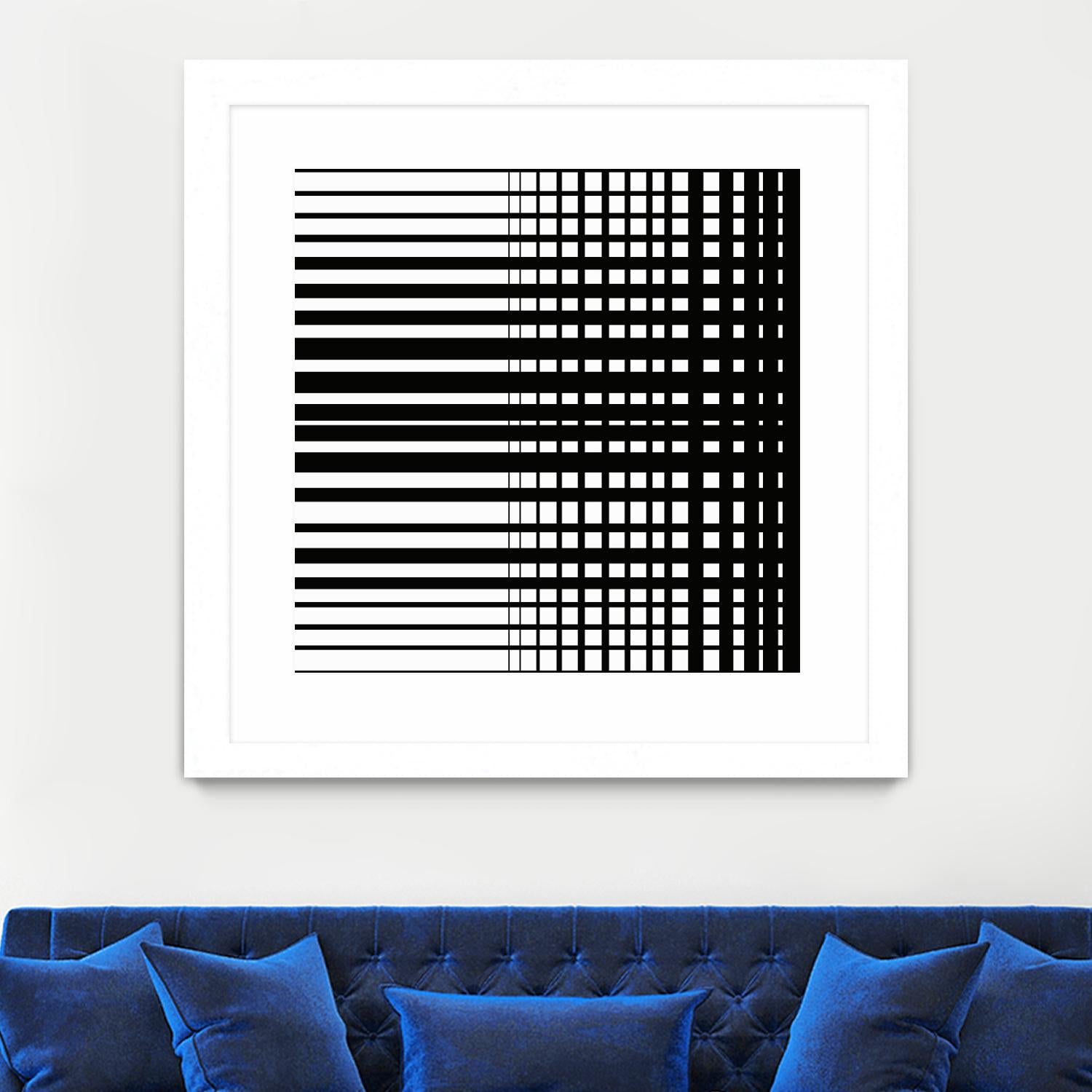 Vibing I by Daleno Art on GIANT ART - white patterns abstrait 