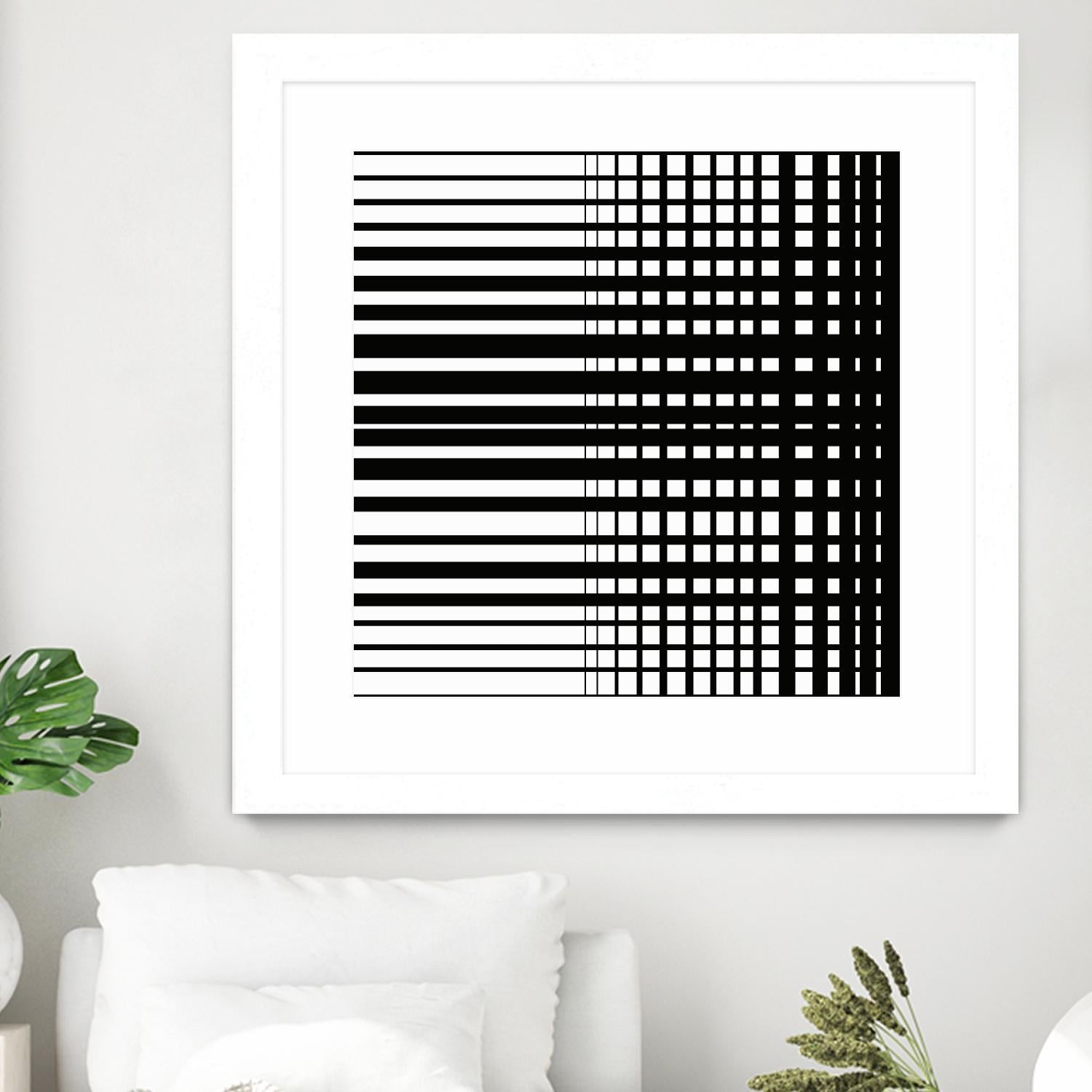 Vibing I by Daleno Art on GIANT ART - white patterns abstrait 