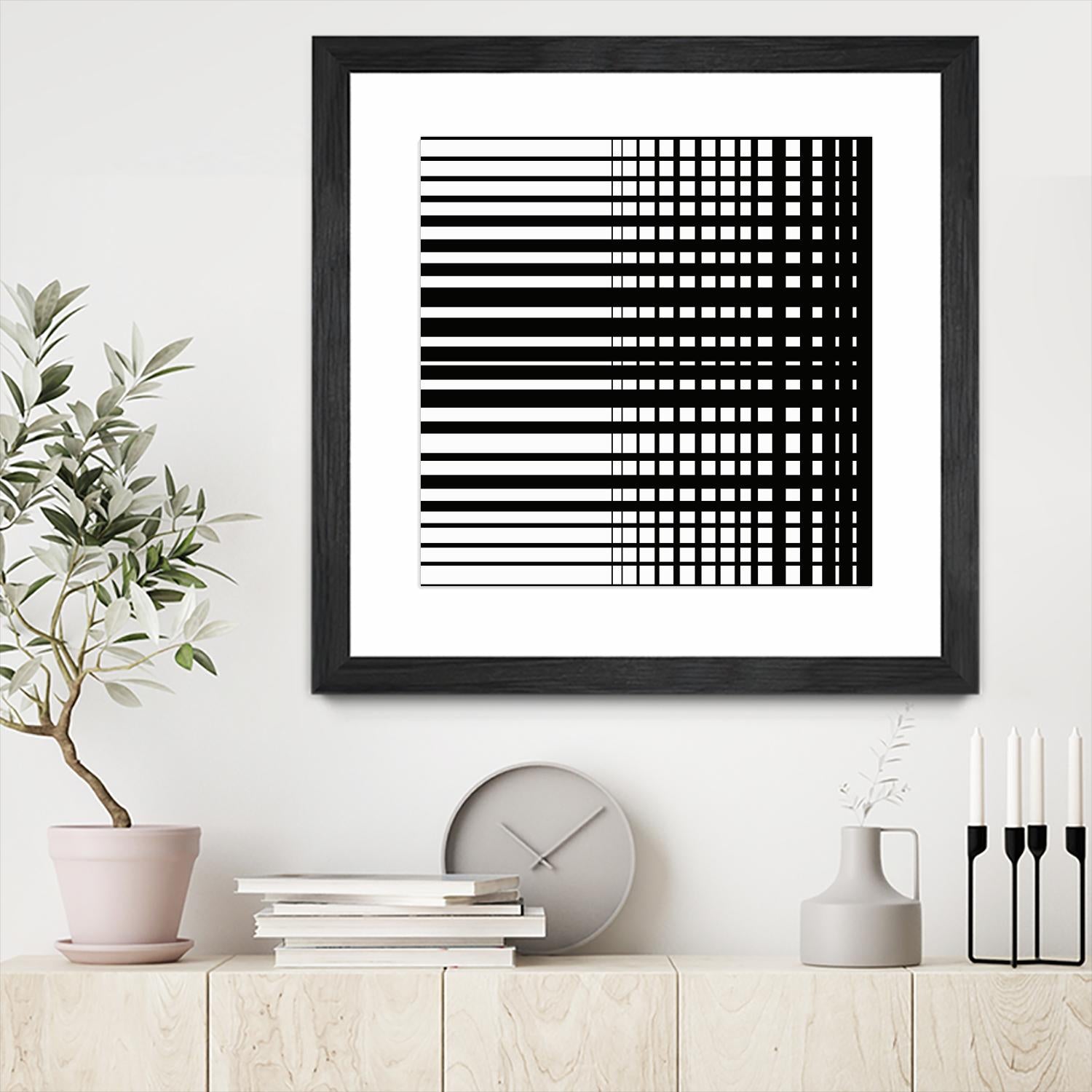Vibing I by Daleno Art on GIANT ART - white patterns abstrait 