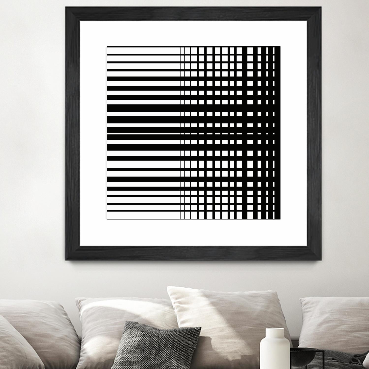 Vibing I by Daleno Art on GIANT ART - white patterns abstrait 