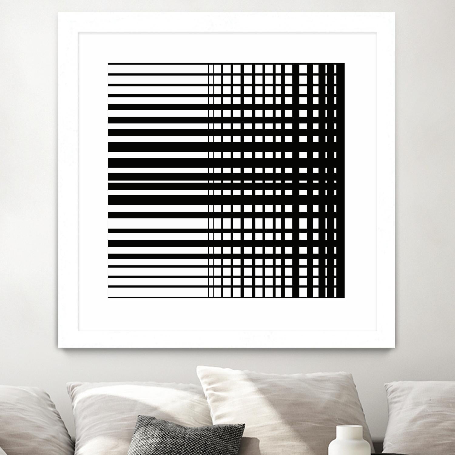 Vibing I by Daleno Art on GIANT ART - white patterns abstrait 