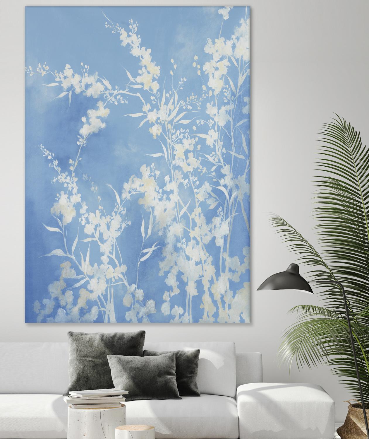 Prideful Petals by Daleno Art on GIANT ART - blue botanical leafs