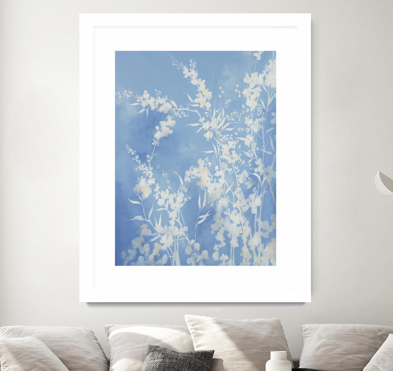 Prideful Petals by Daleno Art on GIANT ART - blue botanical leafs
