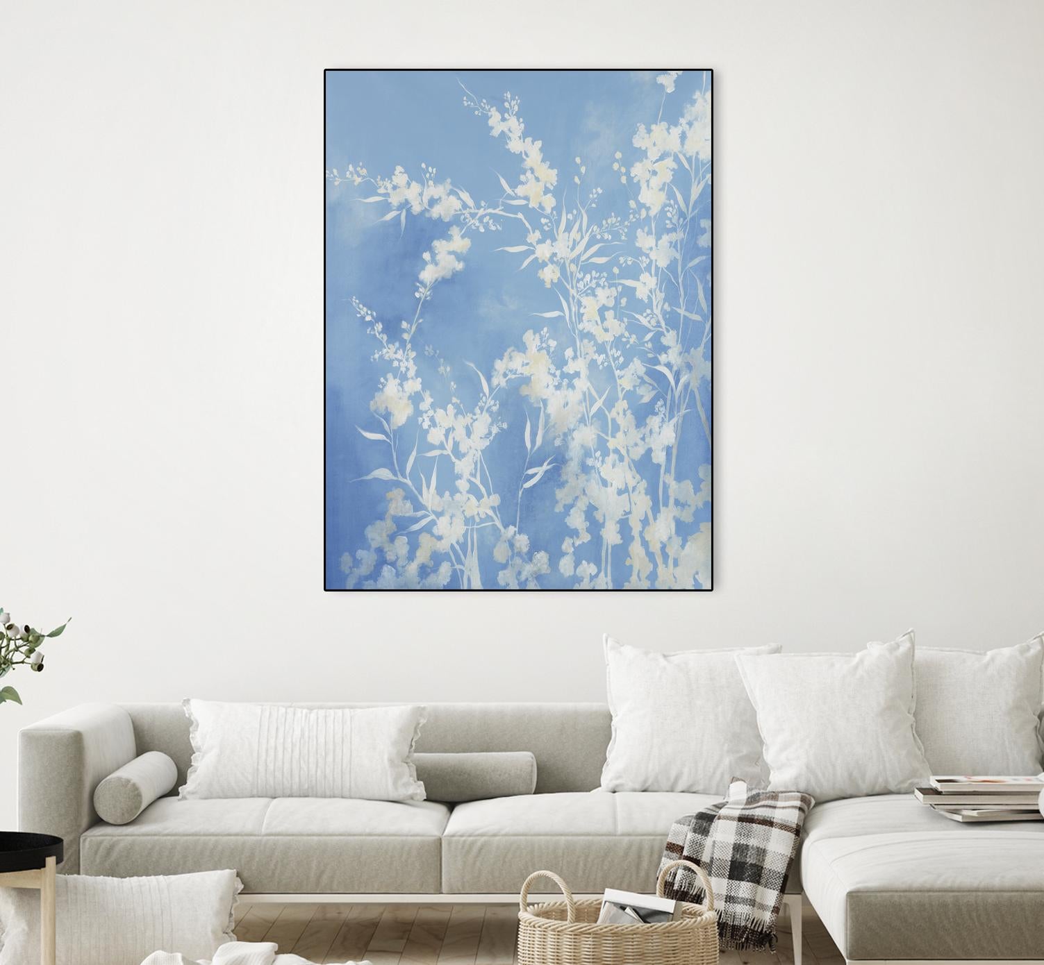 Prideful Petals by Daleno Art on GIANT ART - blue botanical leafs