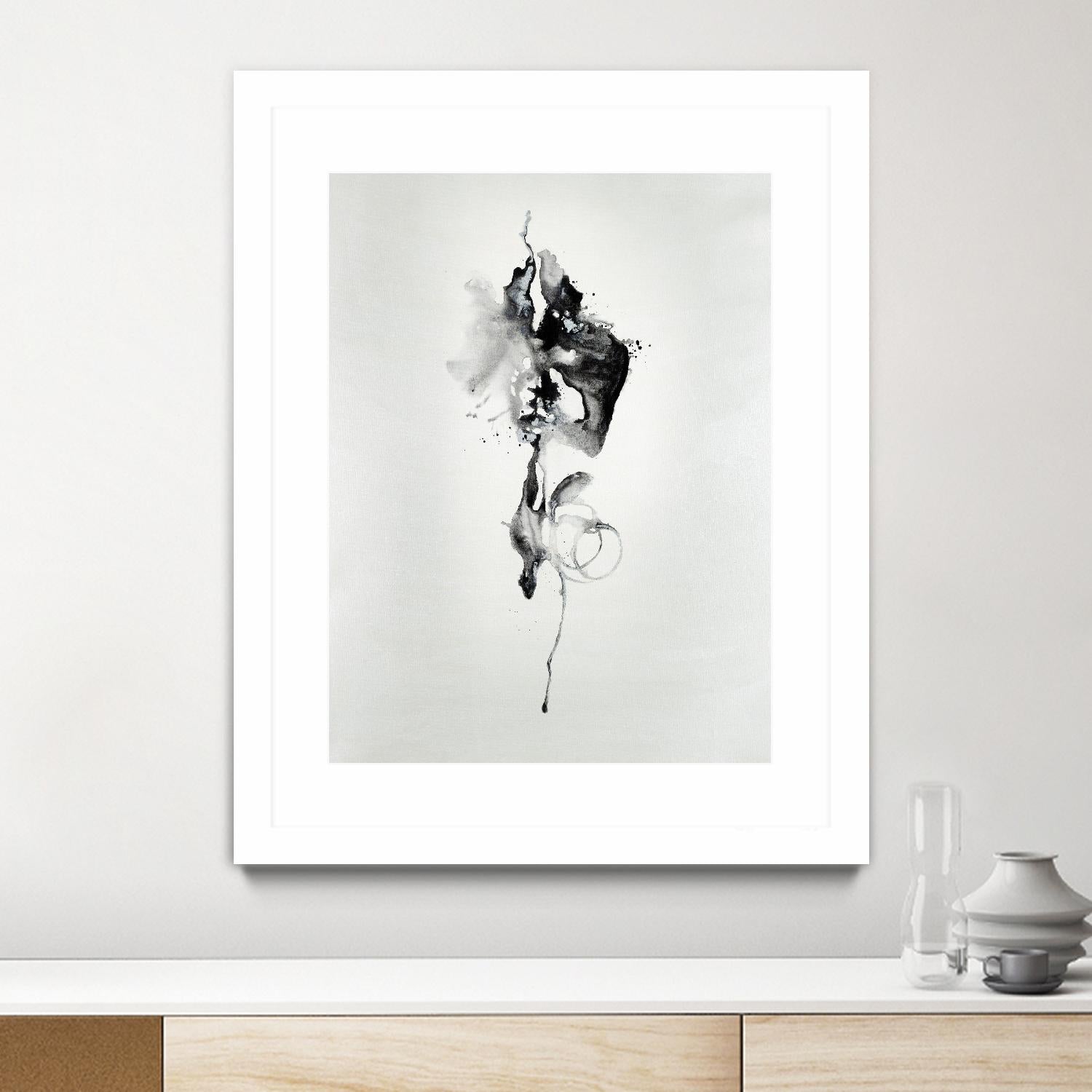 Smokey I by Daleno Art on GIANT ART - white black&white abstrait 