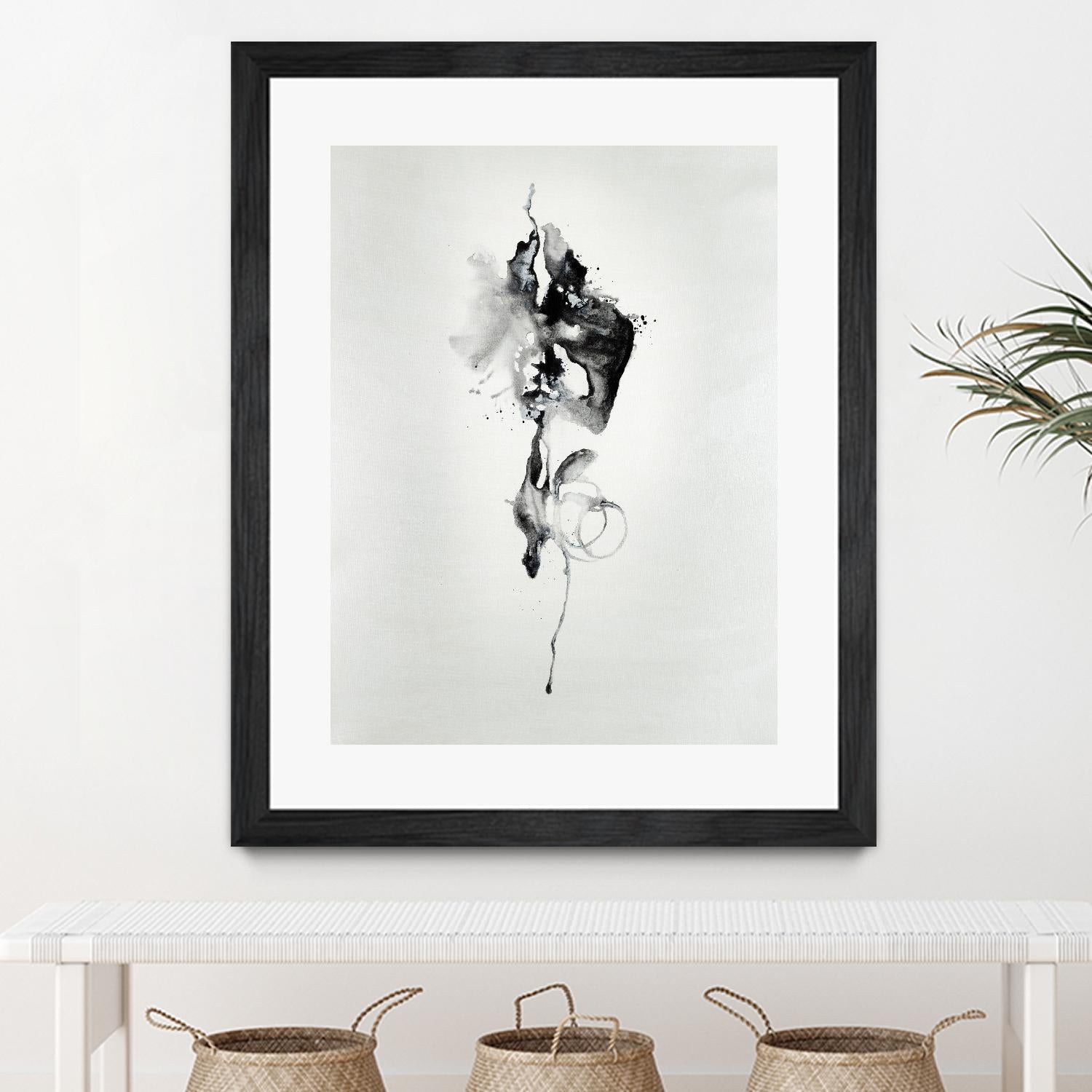 Smokey I by Daleno Art on GIANT ART - white black&white abstrait 