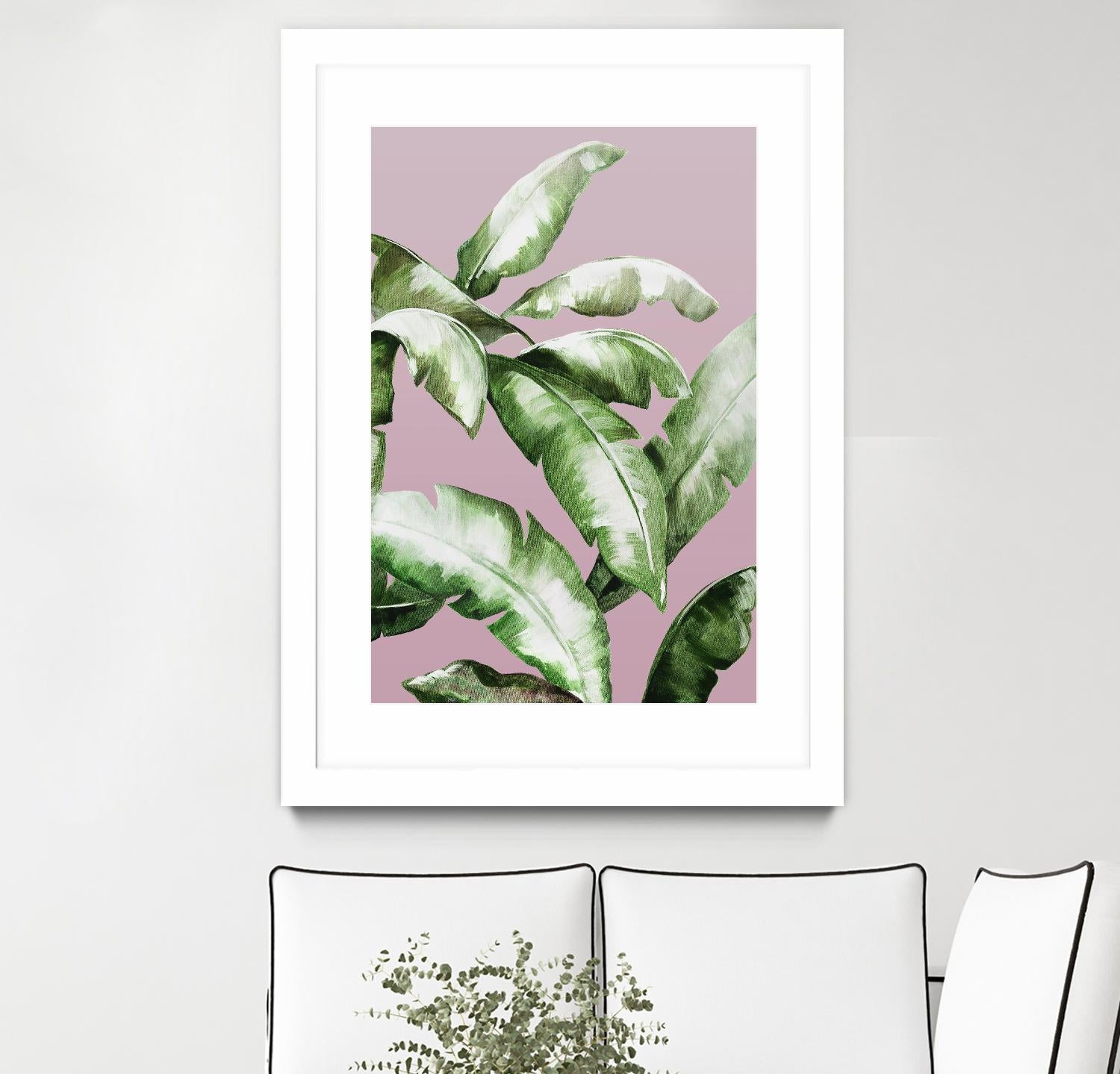 Palm of the Hand II by Daleno Art on GIANT ART - pink botanical nature