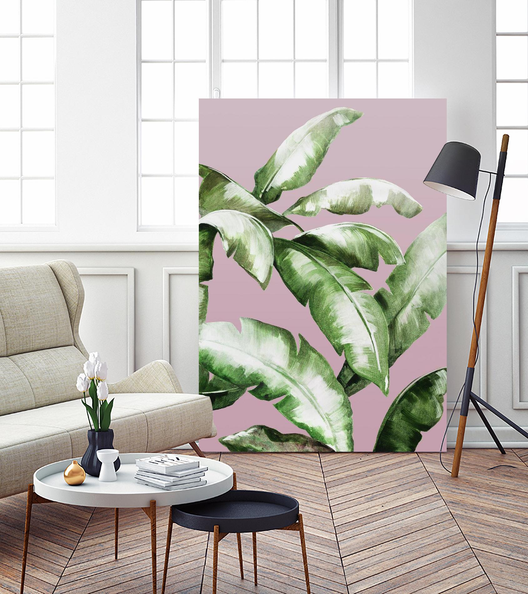 Palm of the Hand II by Daleno Art on GIANT ART - pink botanical nature