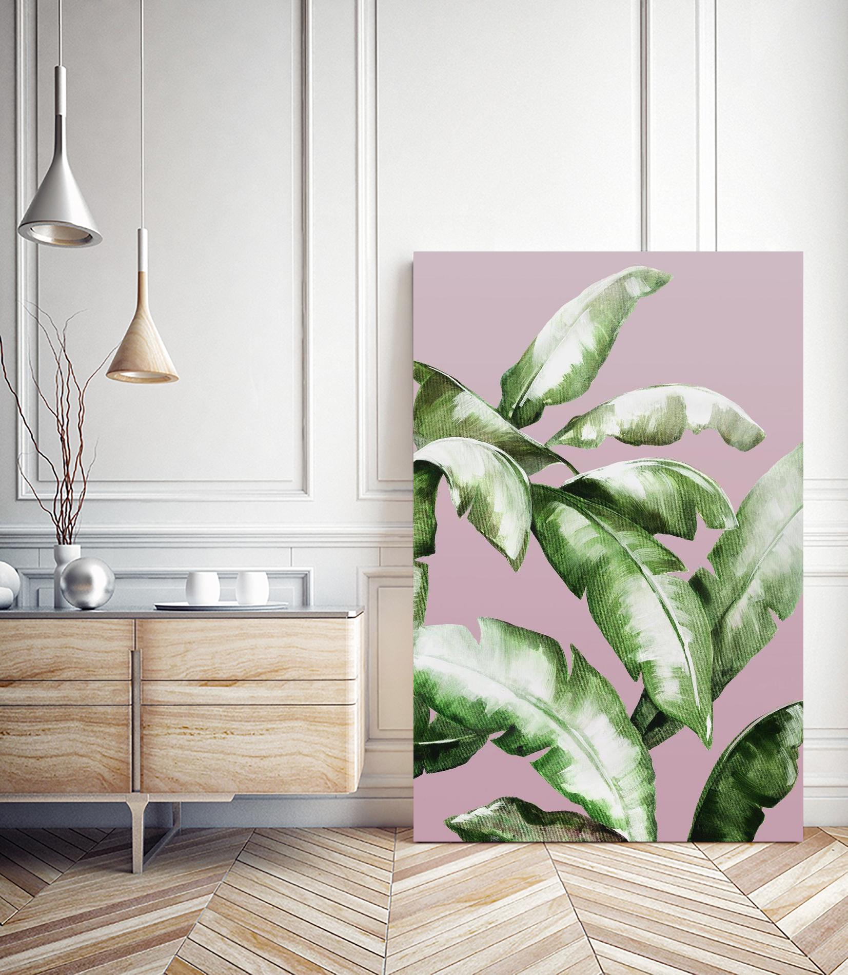 Palm of the Hand II by Daleno Art on GIANT ART - pink botanical nature